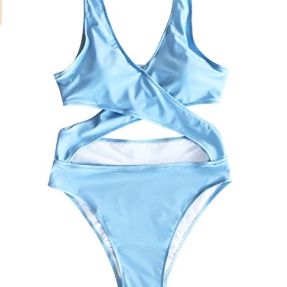 Cupshe Other - Cupshe sky blue one piece